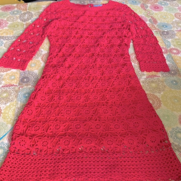 ANTONIO MELANI Dresses & Skirts - Dope Antonio Melani Macramé 3/4 Sleeve Pullover Dress